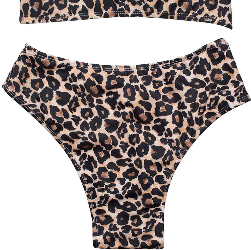 🆕️Bandeau High Waist Bikini Set 2022 Swimsuit Bathing suit - Picture 3 of 5